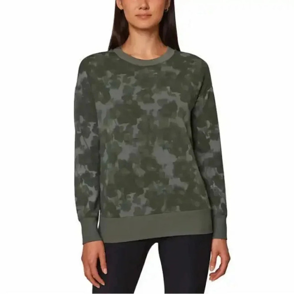 Mondetta Women's Printed Crewneck Active Sweatshirt - Picture 1 of 6